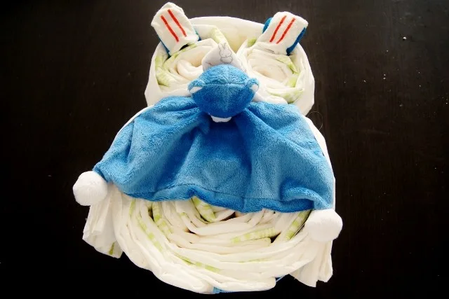 DIY: Diaper cake luiertaart in uilvorm - Mamaliefde