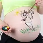 Belly Paint zwangere buik schilderen met verf - Mamaliefde.nl