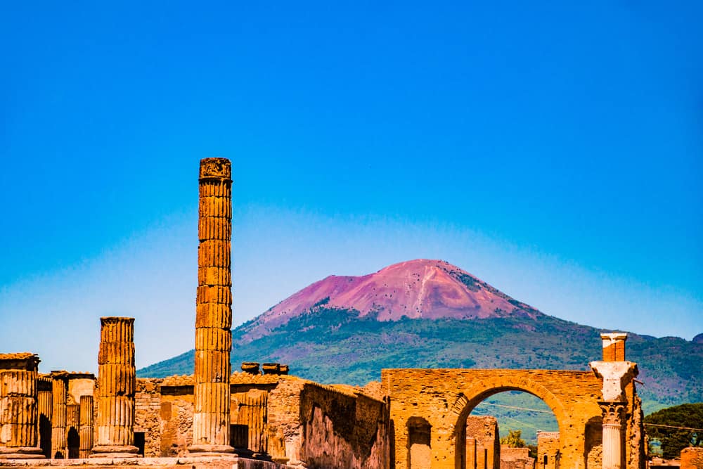 Pompeii stad en Romeinse ruïn