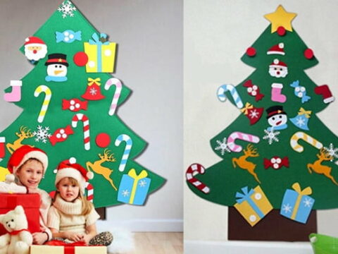 Vilten kerstboom; kopen of zelf maken voor je kind