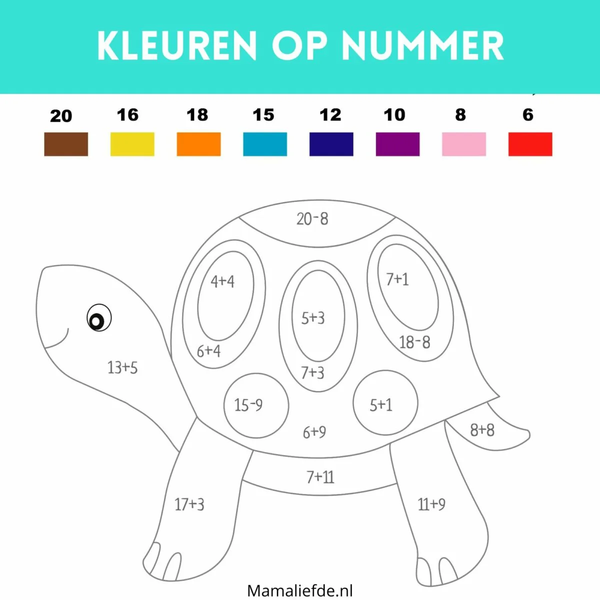 50 Gratis werkbladen voor kleuters in groep 2 & 3; tellen, rekenen, schrijven en meer!- Mamaliefde.nl