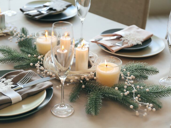 Kerst tafel decoraties & Centerpieces