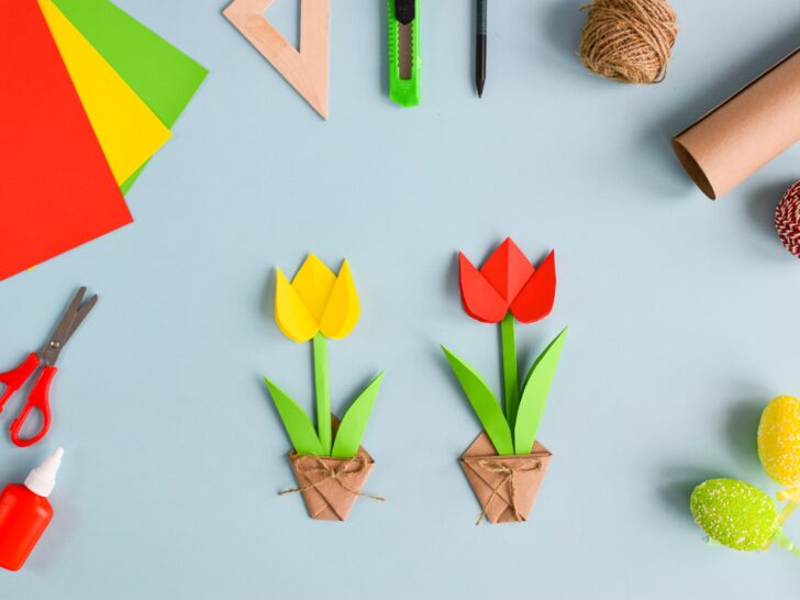 Knutselen lente thema voorjaar; 30 voorbeelden en ideeën voor peuters, kleuters en kinderen